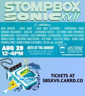 This coming Saturday August 29th we’ll be at the @stompboxsonic show in Somerville. We’ll have some new guitars and our first drive pedal which I’ll post more about soon.

There’s so many great MA maker friends like @enduringaudio @deadair @nocturnalamplification @electronicaudioexperimemts at the show and special talks and demos from Jamie and Julie from @earthquakerdevices and Courtney Swain @chourtkneey 

Adam and Jen at Stompbox Sonic have been such awesome and supportive people to pedal makers and musicians in the greater Boston area and beyond and this is their 17th anniversary. Hope you can join the fun from 12-4, should be an awesome day! Ticket link in bio. #healyguitars #healyhealer #stompboxsonic